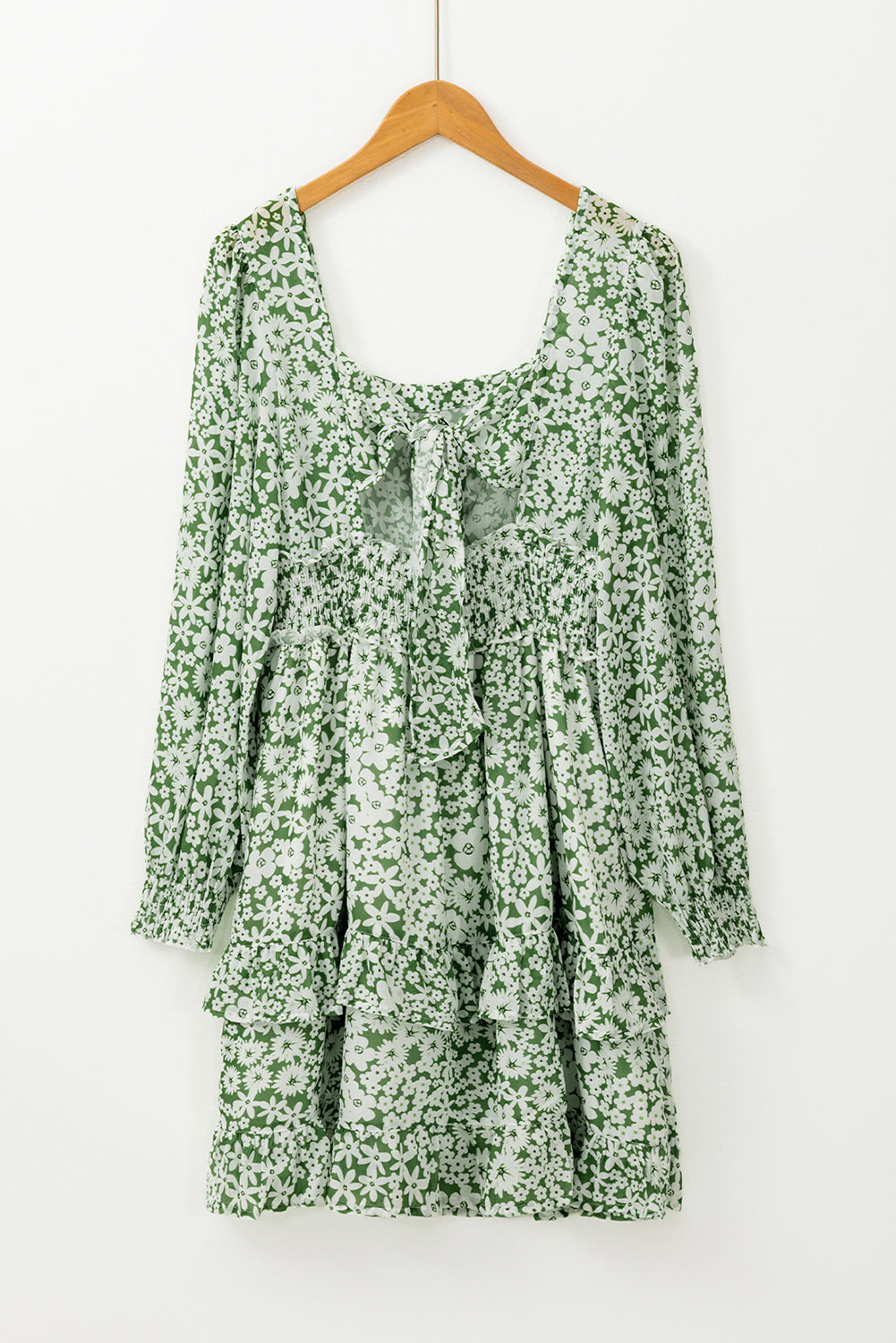 Women's Floral Ruffle Dress in Soft Pastels - Romantic Summer Style with Flattering Fit and Comfortable Fabric
