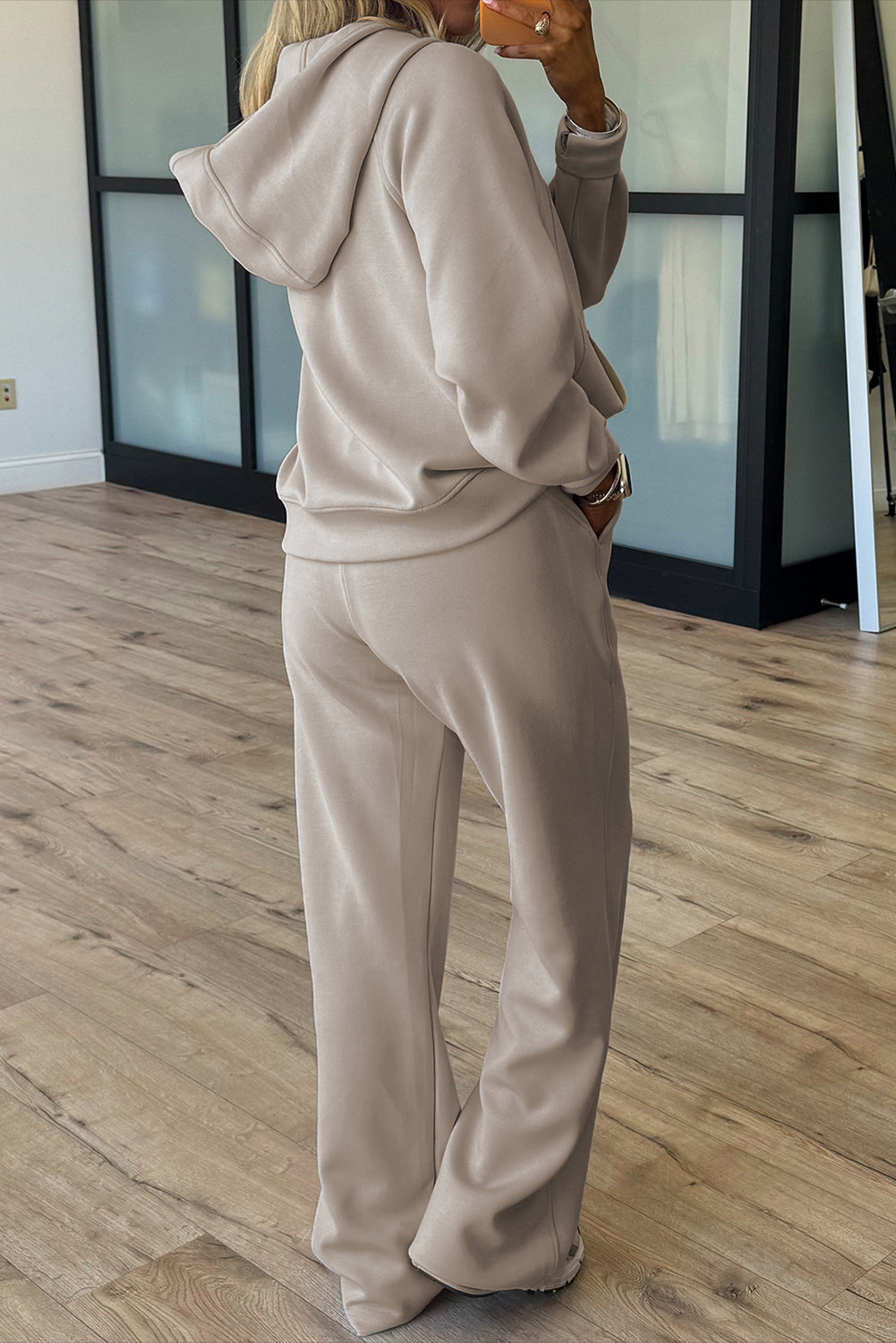 Women's Soft Fabric Casual Hoodie & Active Pants Set - Stylish and Comfortable for Everyday Wear