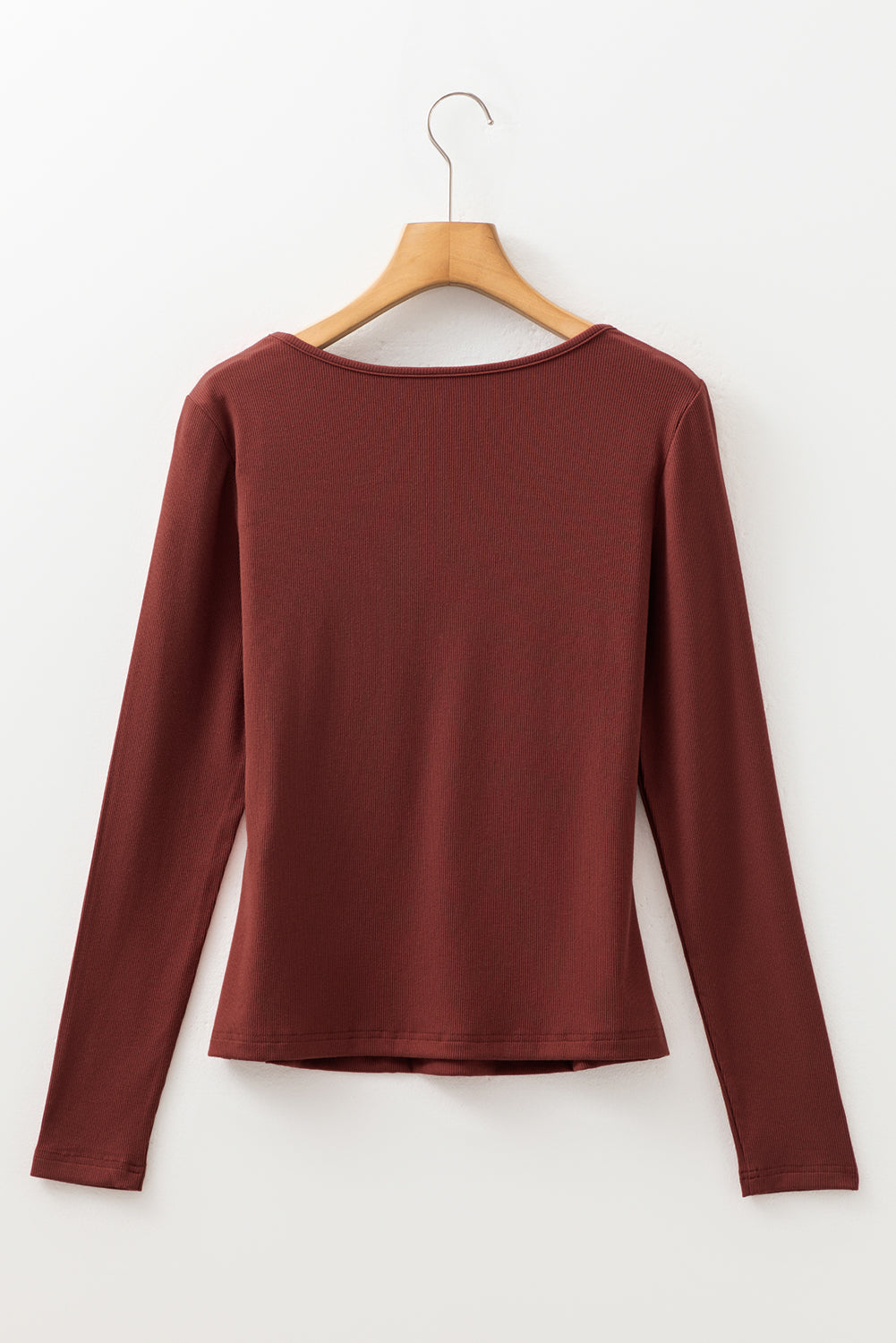 Stylish Women's Soft Square Neck Long Sleeve Top - Versatile for Casual or Dressy Looks, Ideal for Every Occasion