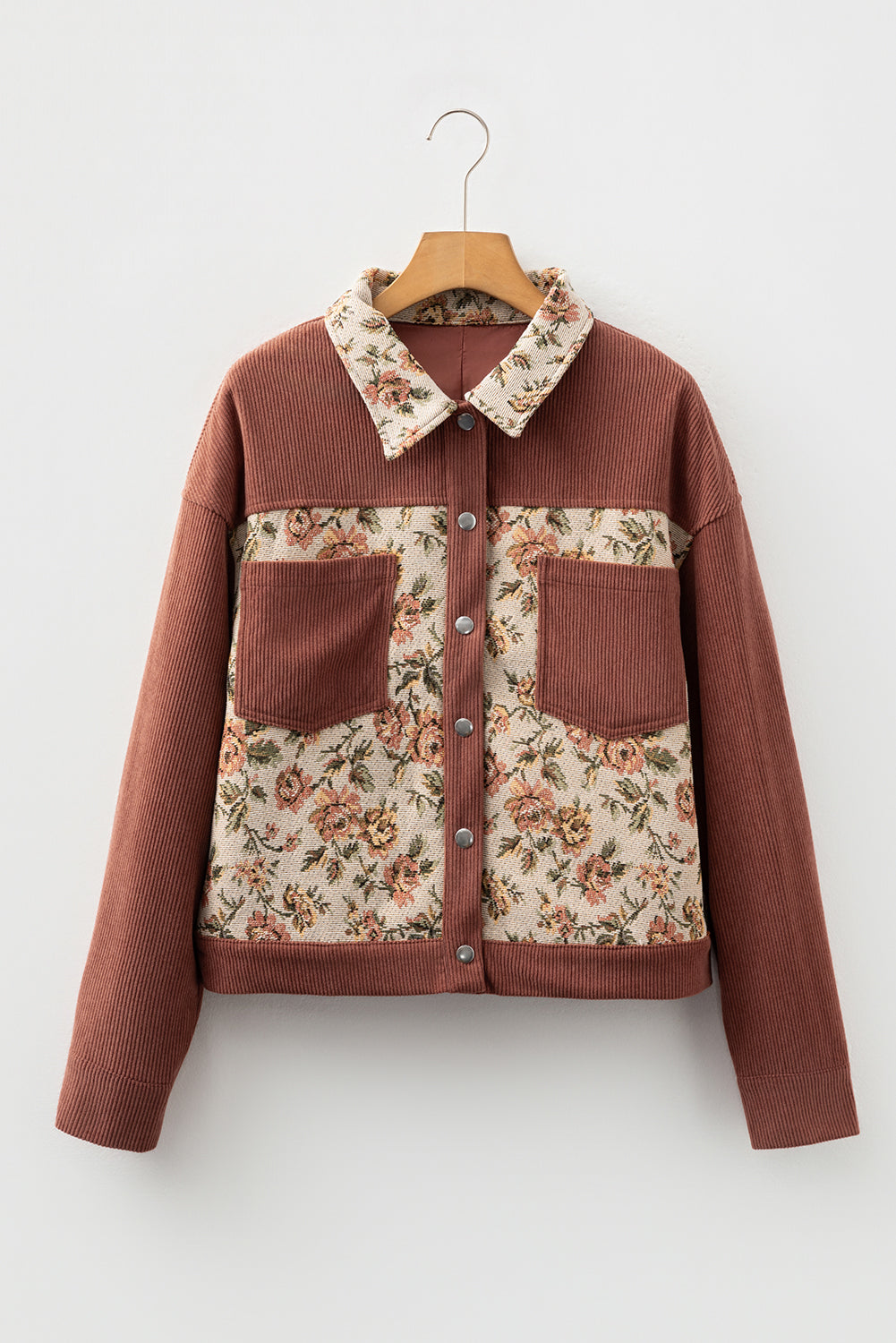 Vibrant Boho Chic Floral Patchwork Jacket for Women Stylish Layering Piece for All Seasons and Occasions