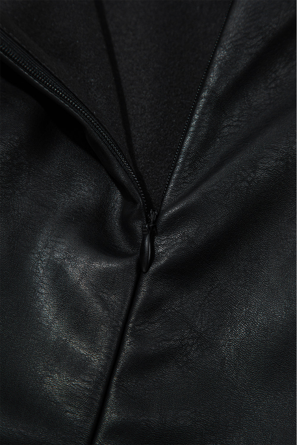 Elegant Black Vegan Leather Dress for Women - Eco-Friendly, Fitted, Stylish Design for Everyday Chic and Versatility