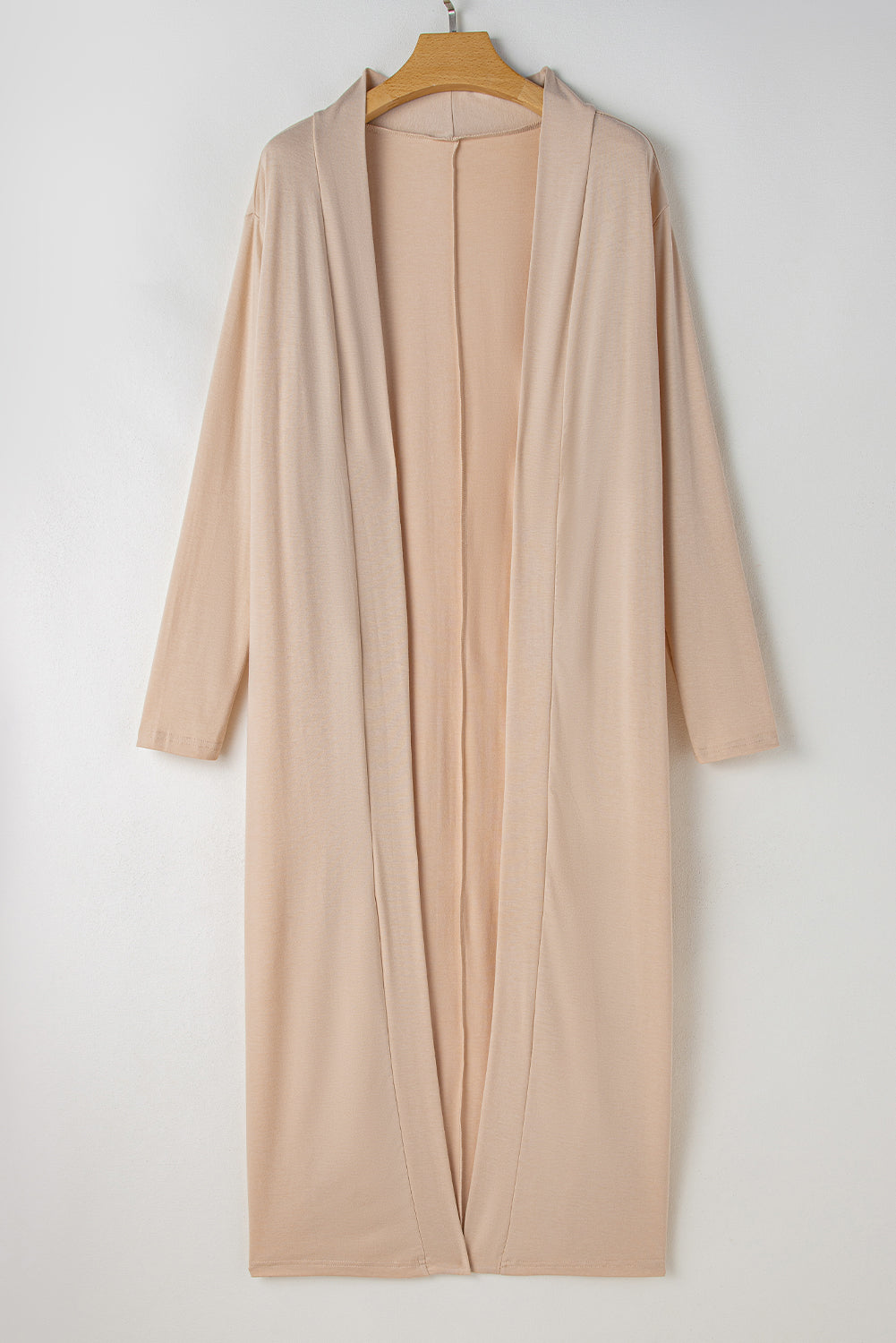 Cozy Women's Parchment Long Cardigan and Skinny Pants Lounge Set - Stylish Relaxation Outfit for Casual Comfort