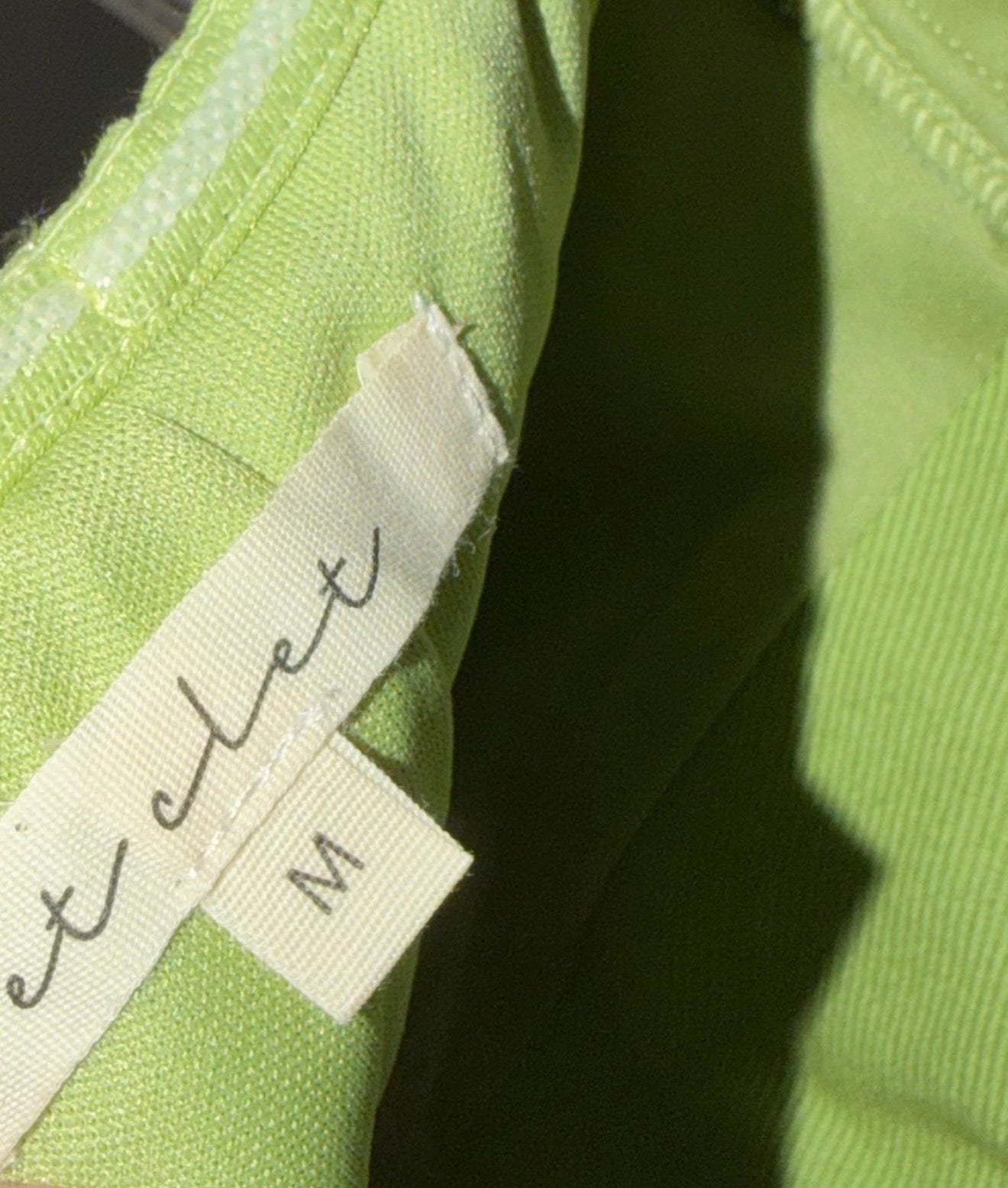 Lime Green Lace-Up Corset Top