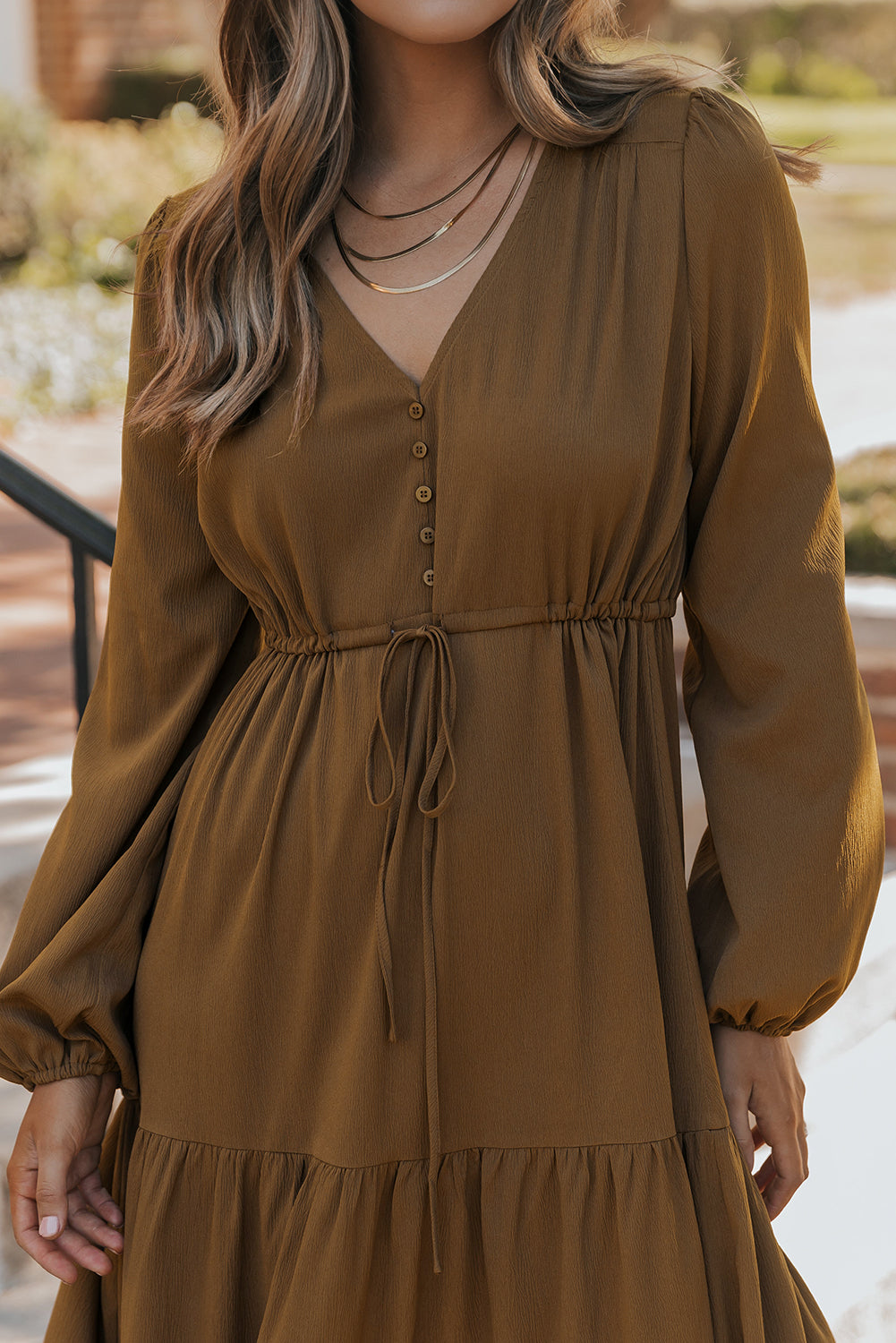 Elegant Women's Long Sleeve Maxi Dress - Flowy Fit in Classic Colors, Ideal for Parties, Weddings, or Casual Outings