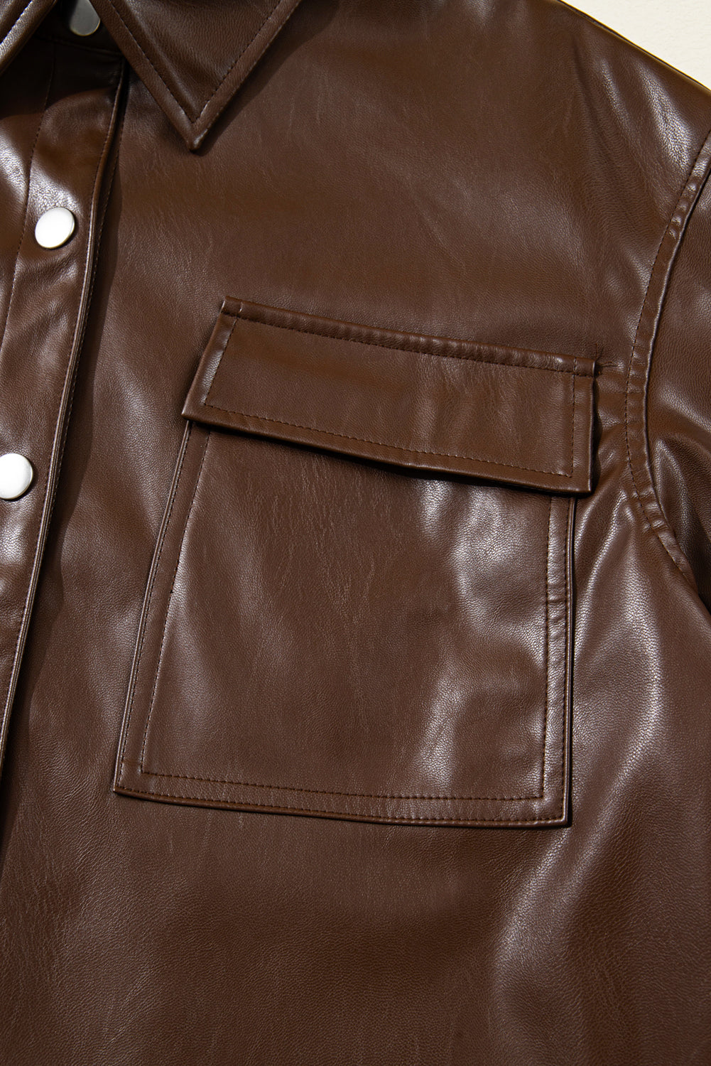 Trendy Black Faux Leather Biker Jacket for Women - Stylish Everyday & Night Out Wear with a Flattering Fit