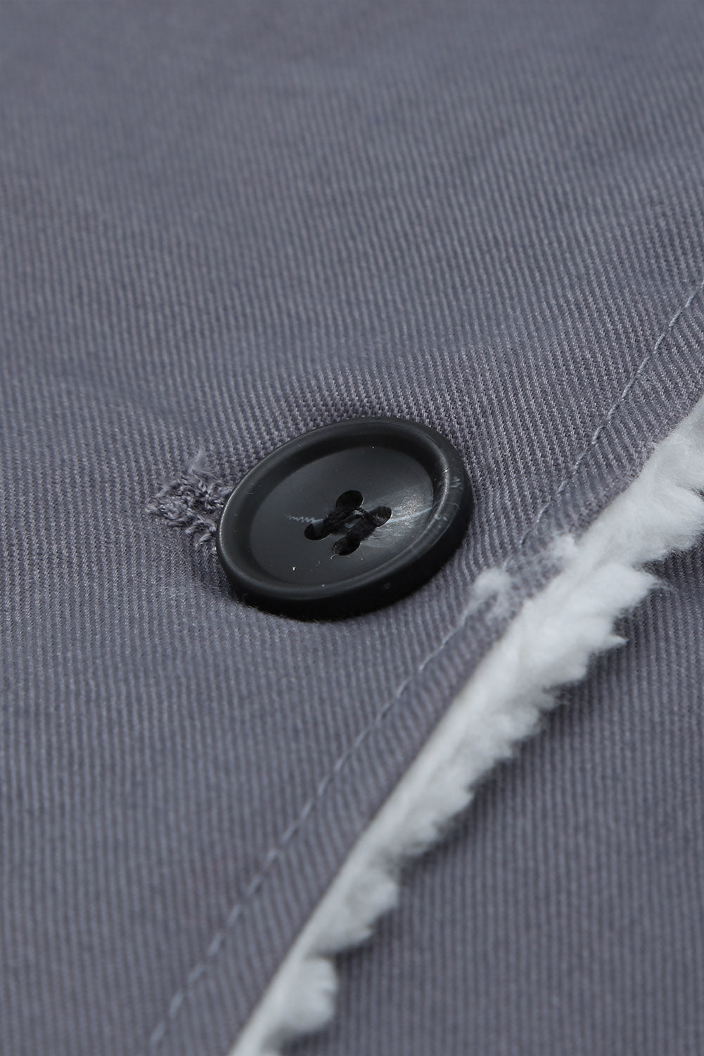 Denim Jacket with Contrast Sherpa Lining