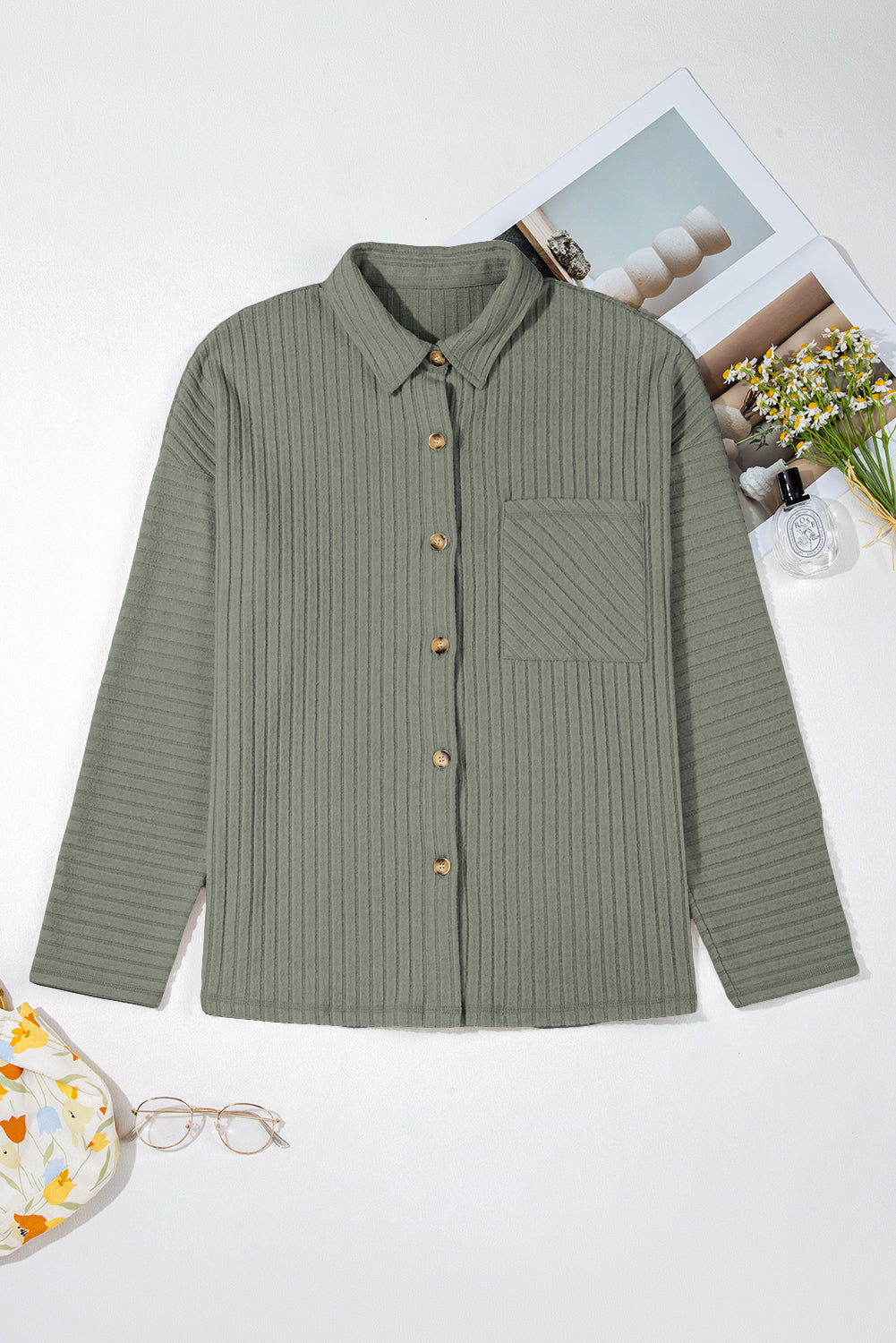 Cozy Oversized Women's Flannel Shacket - Stylish Button-Up Jacket for Casual Chic Layering in Earthy Hues