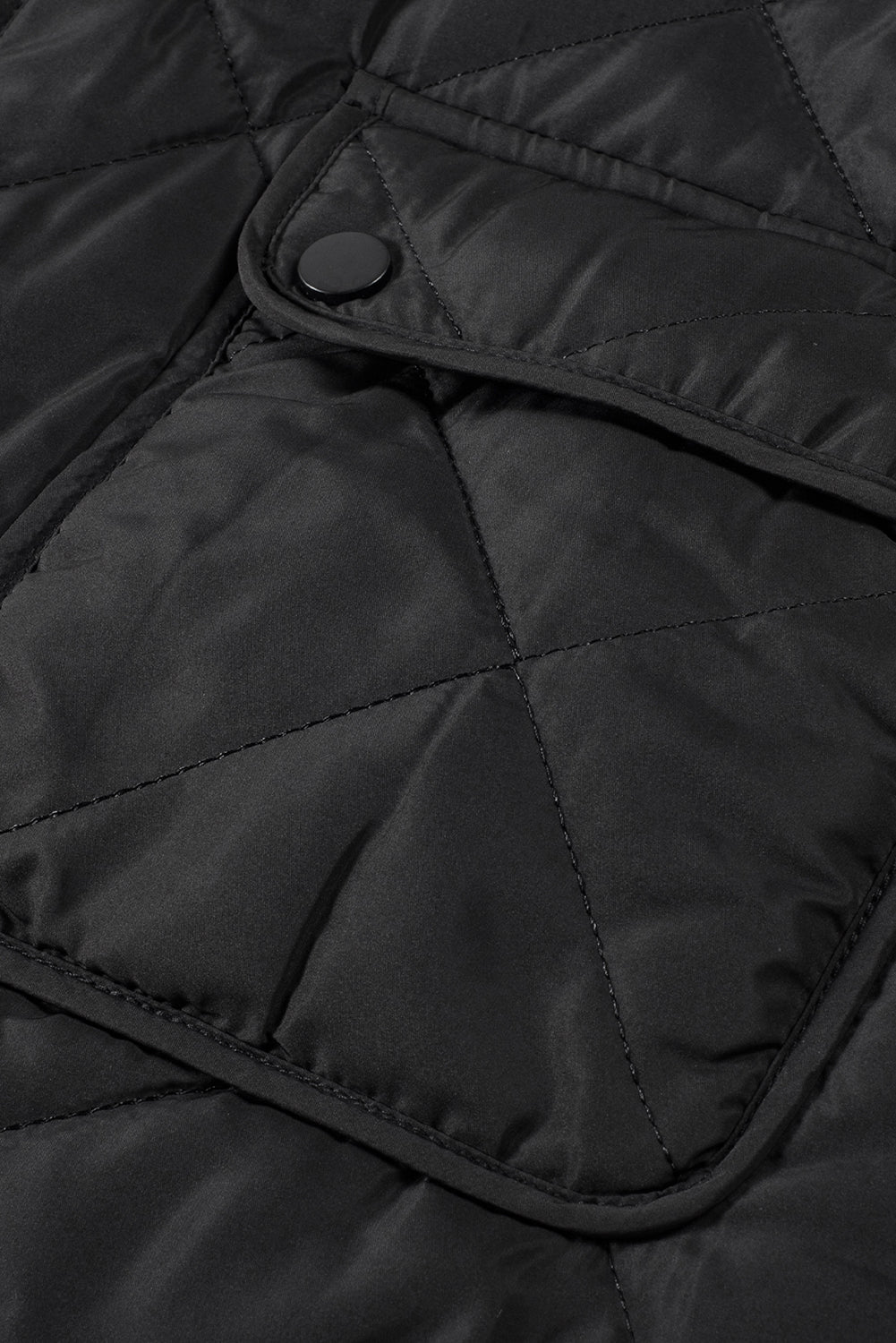 Cozy Women's Black Quilted Zip-Up Vest Coat with Fleece Lining for Stylish Winter Layering