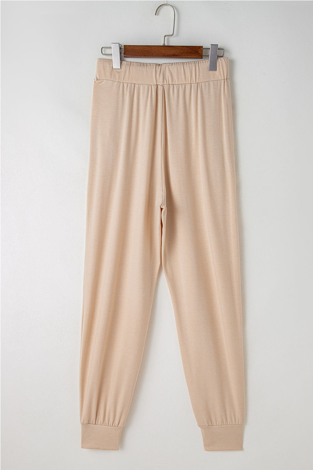 Cozy Women's Parchment Long Cardigan and Skinny Pants Lounge Set - Stylish Relaxation Outfit for Casual Comfort