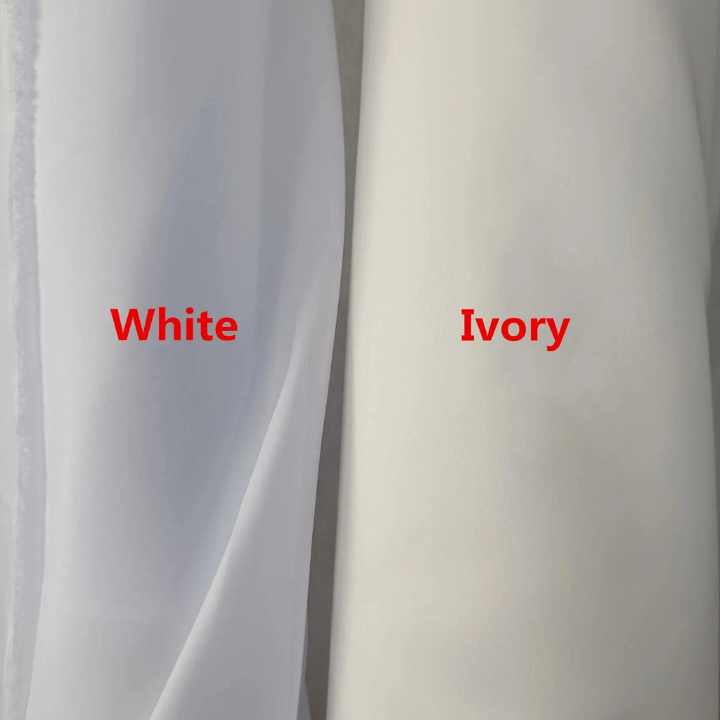 Custom Made Long Sleeve A-Line Short Wedding Dress – White Ivory Satin & Tulle Bridal Gown for Wedding or Party