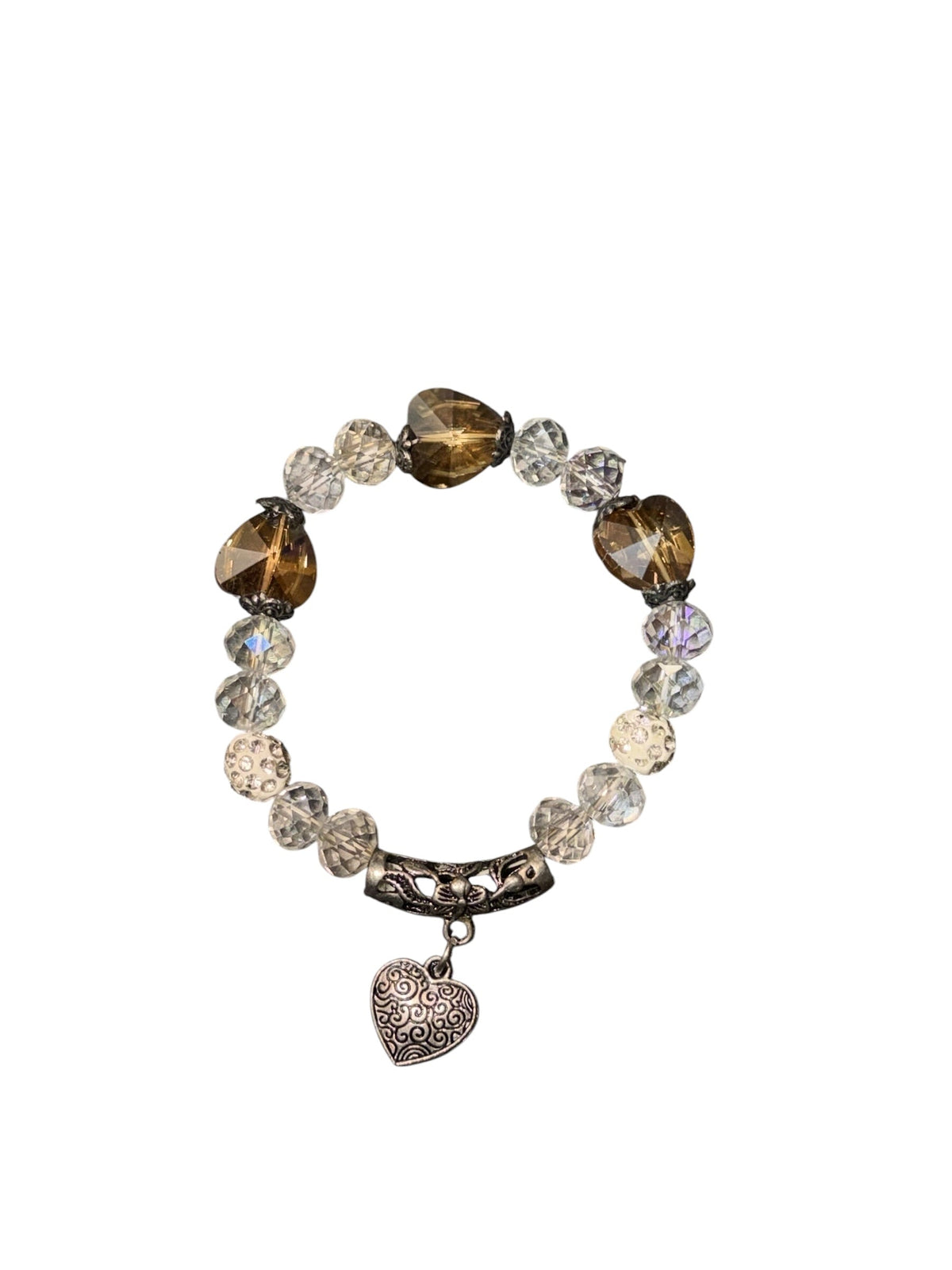 Crystal heart bracelet