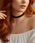 Music Lovers Treble Clef Charm Choker Necklace
