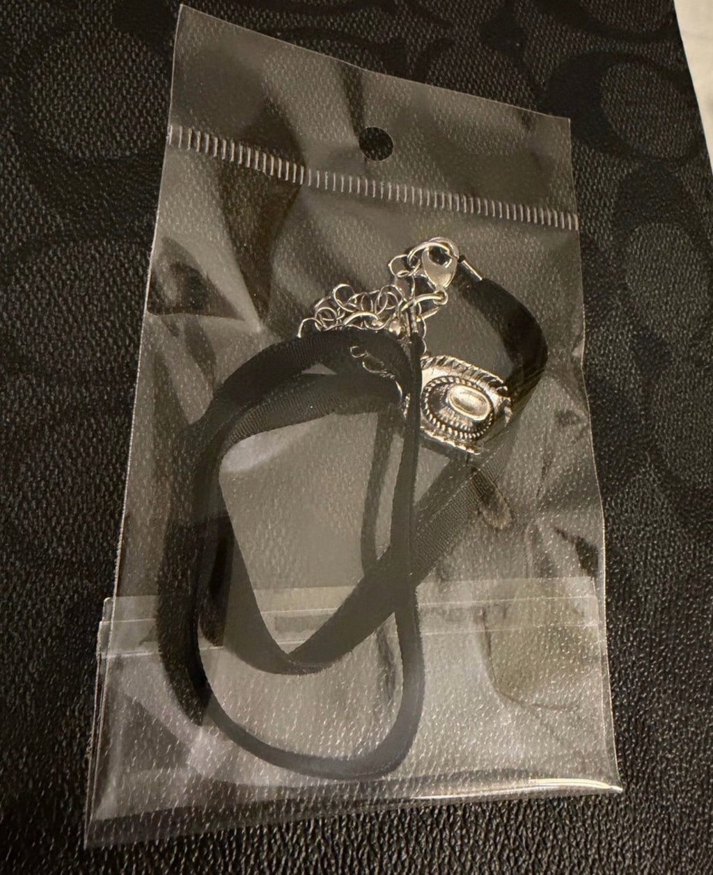 Cowboy hat charm choker necklace