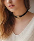 Knotted Heart choker necklace