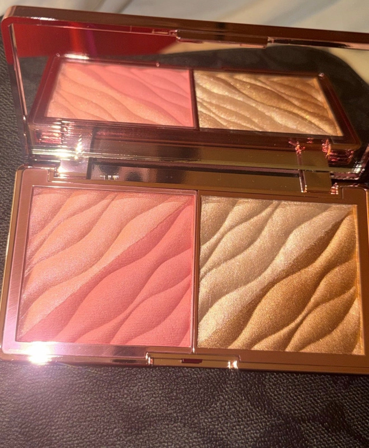 NEW Blush & Highlighter bronzer Duo - Pink and Gold