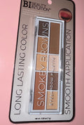 Smokey brown eyeshadow pallet