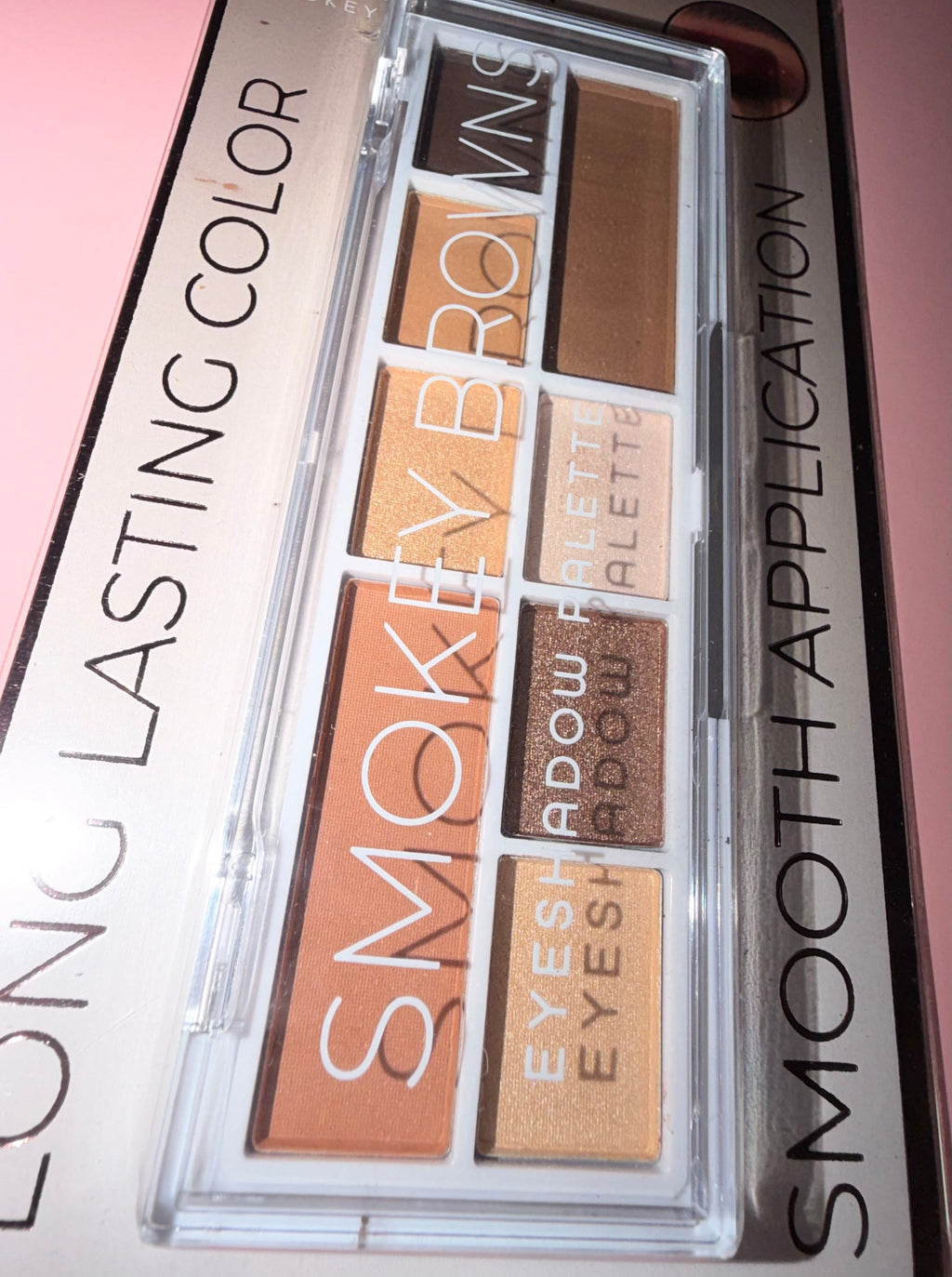 Smokey brown eyeshadow pallet