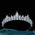 Bridal Headband Wedding Headdress Cubic Zirconia Princess Bride Tiaras Crowns Women Birthday Party Prom Hair Jewelry Hairband