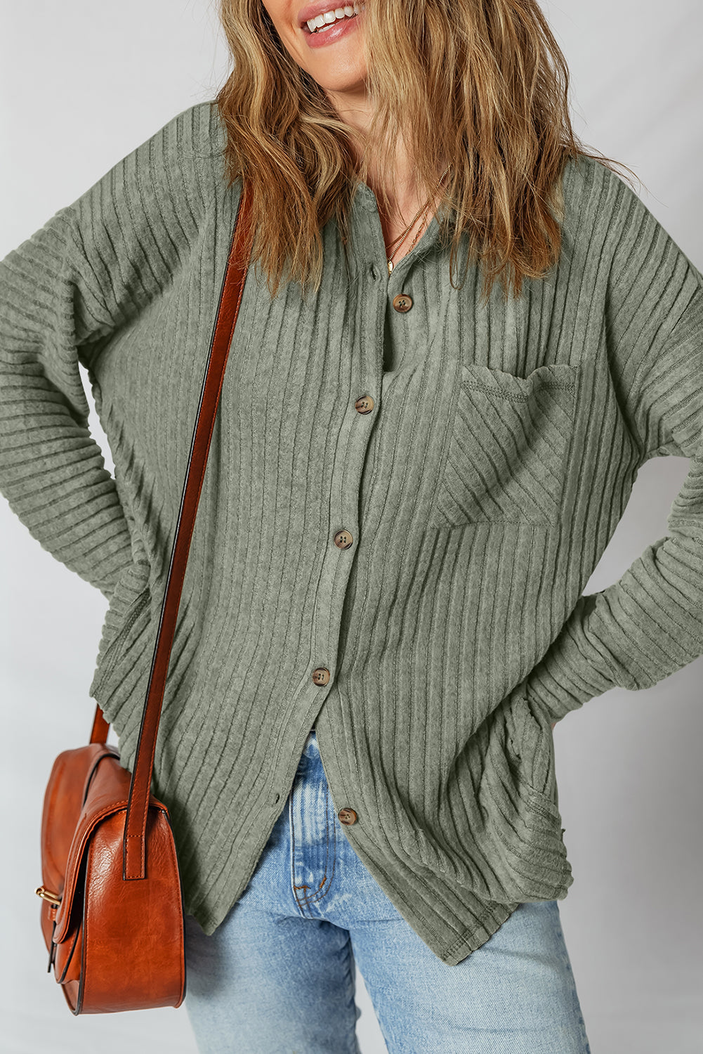 Cozy Oversized Women's Flannel Shacket - Stylish Button-Up Jacket for Casual Chic Layering in Earthy Hues
