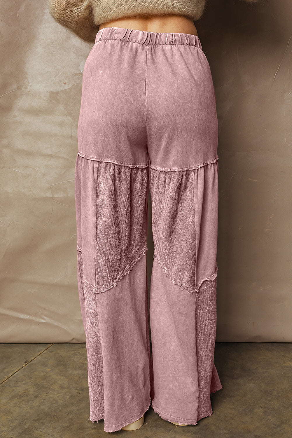Boho Chic Women's Wide Leg Patchwork Pants - Comfortable, Trendy Fit for Casual Outings and Stylish Events