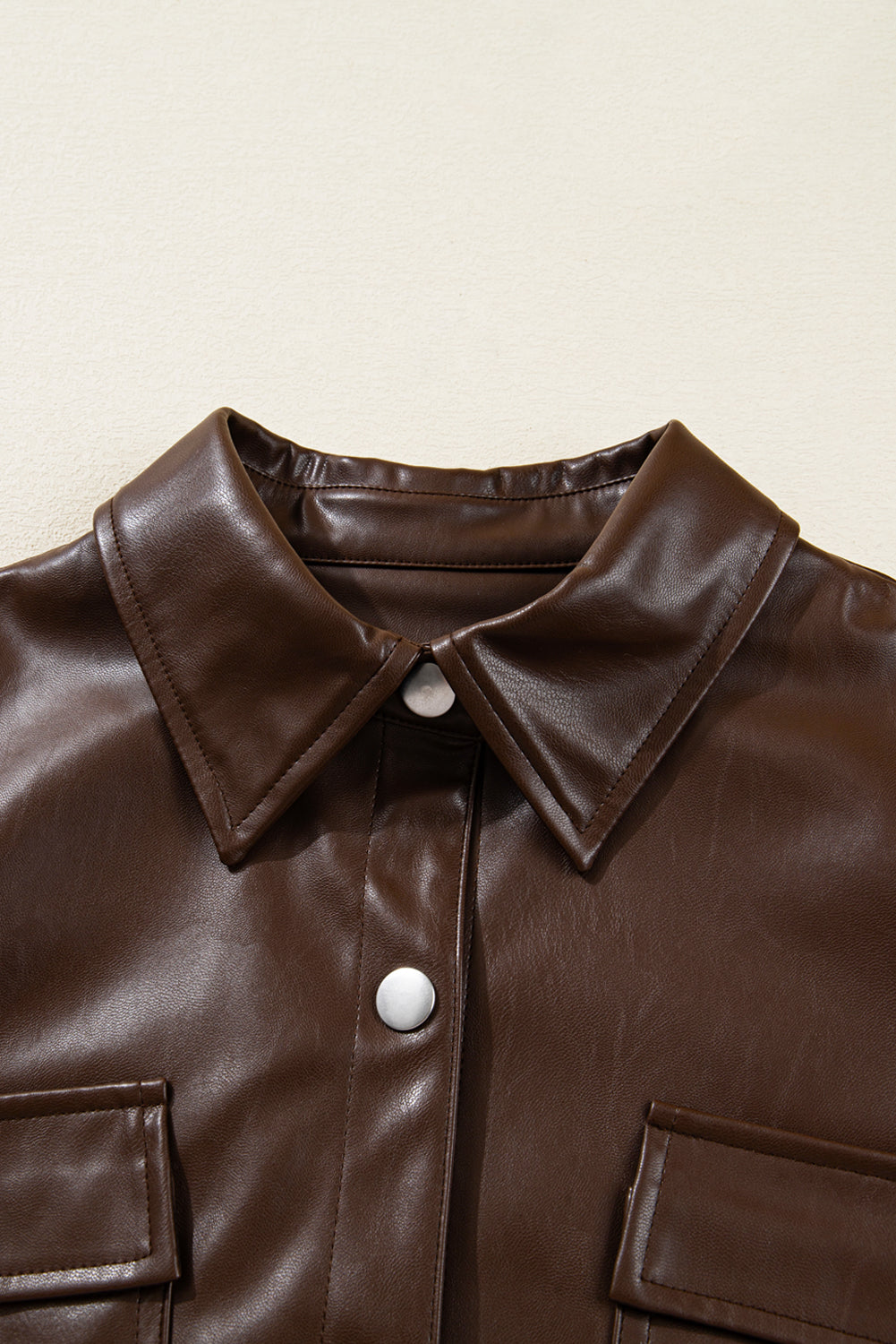 Trendy Black Faux Leather Biker Jacket for Women - Stylish Everyday & Night Out Wear with a Flattering Fit