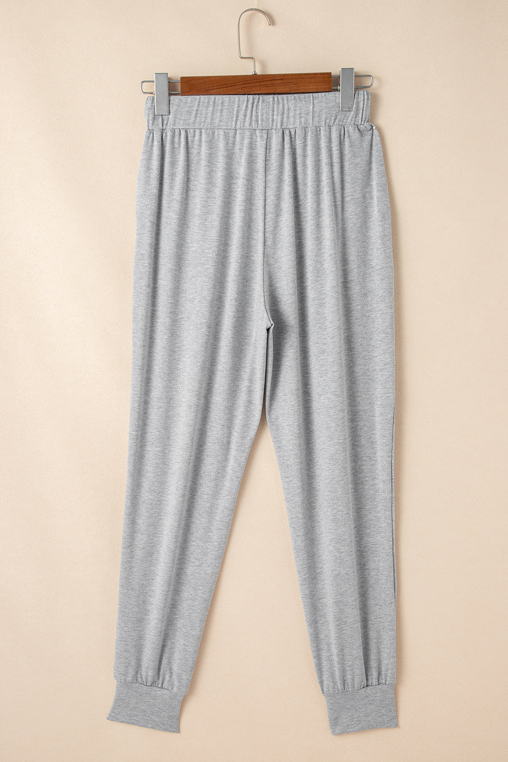 Women's Light Grey Split Long Cardigan with Skinny Pants - Cozy Lounge Set for Relaxed Style and Comfort