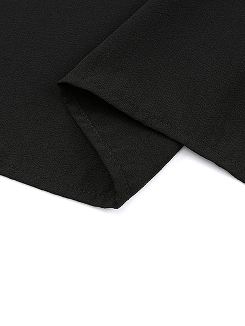 Elegant Black Tiered Maxi Skirt with Drawstring Waist