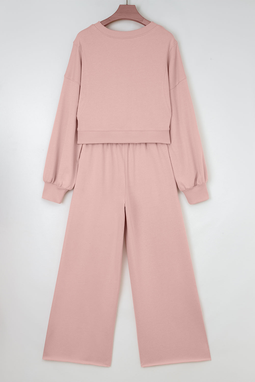 Elegant Women's Wide Leg Pant Set in Soft Fabric - Versatile and Comfortable Outfit for Casual or Dressy Events