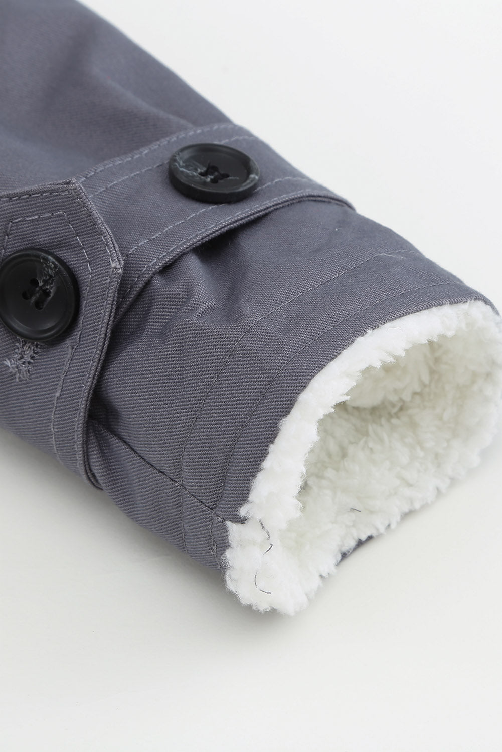 Denim Jacket with Contrast Sherpa Lining