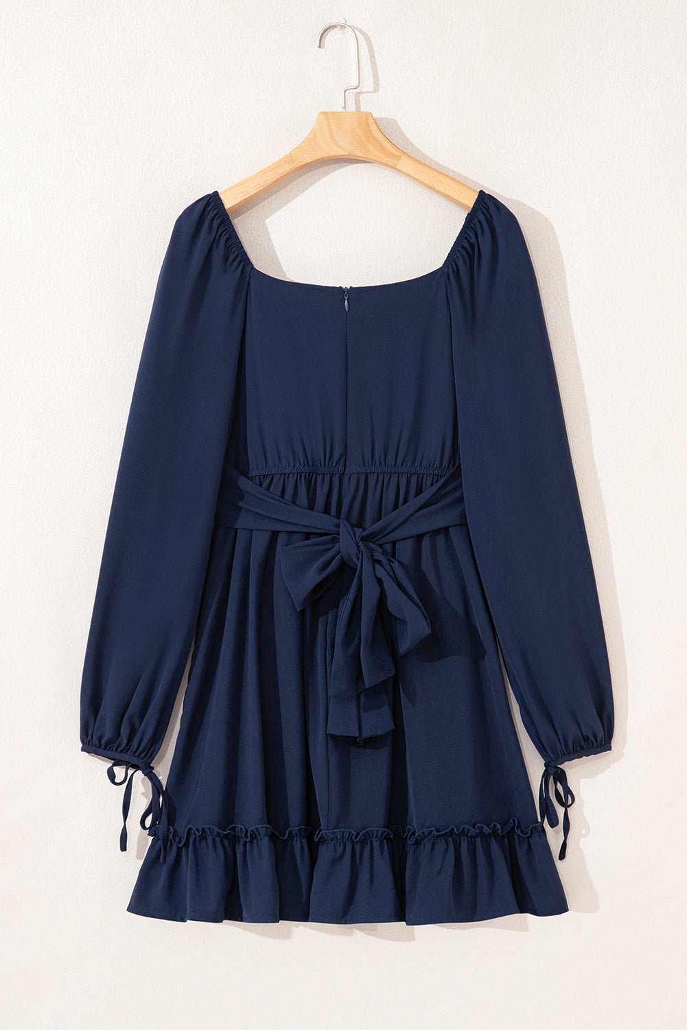 Chic Women's Square Neck Mini Dress - Flattering Fit, Elegant Style, Available in Vibrant Colors for Every Occasion