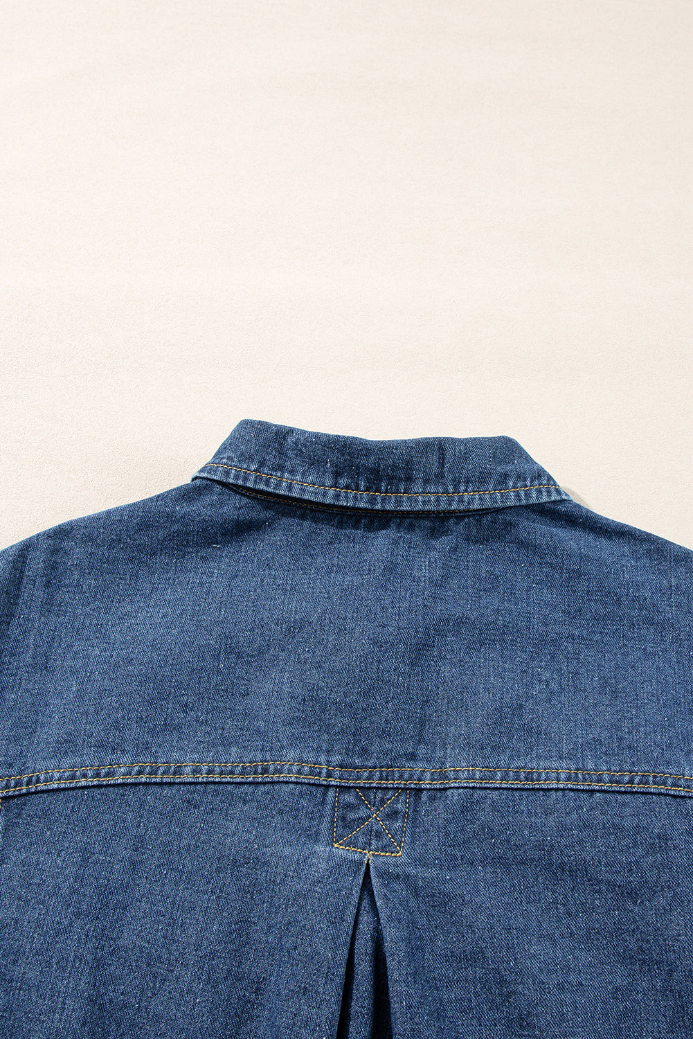 Trendy Women's Oversized Dark Blue Denim Jacket with Functional Pockets for Casual Everyday Wear