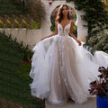 Boho A-Line Wedding Dress – Sexy Backless Long Beach Bridal Gown, Custom Made