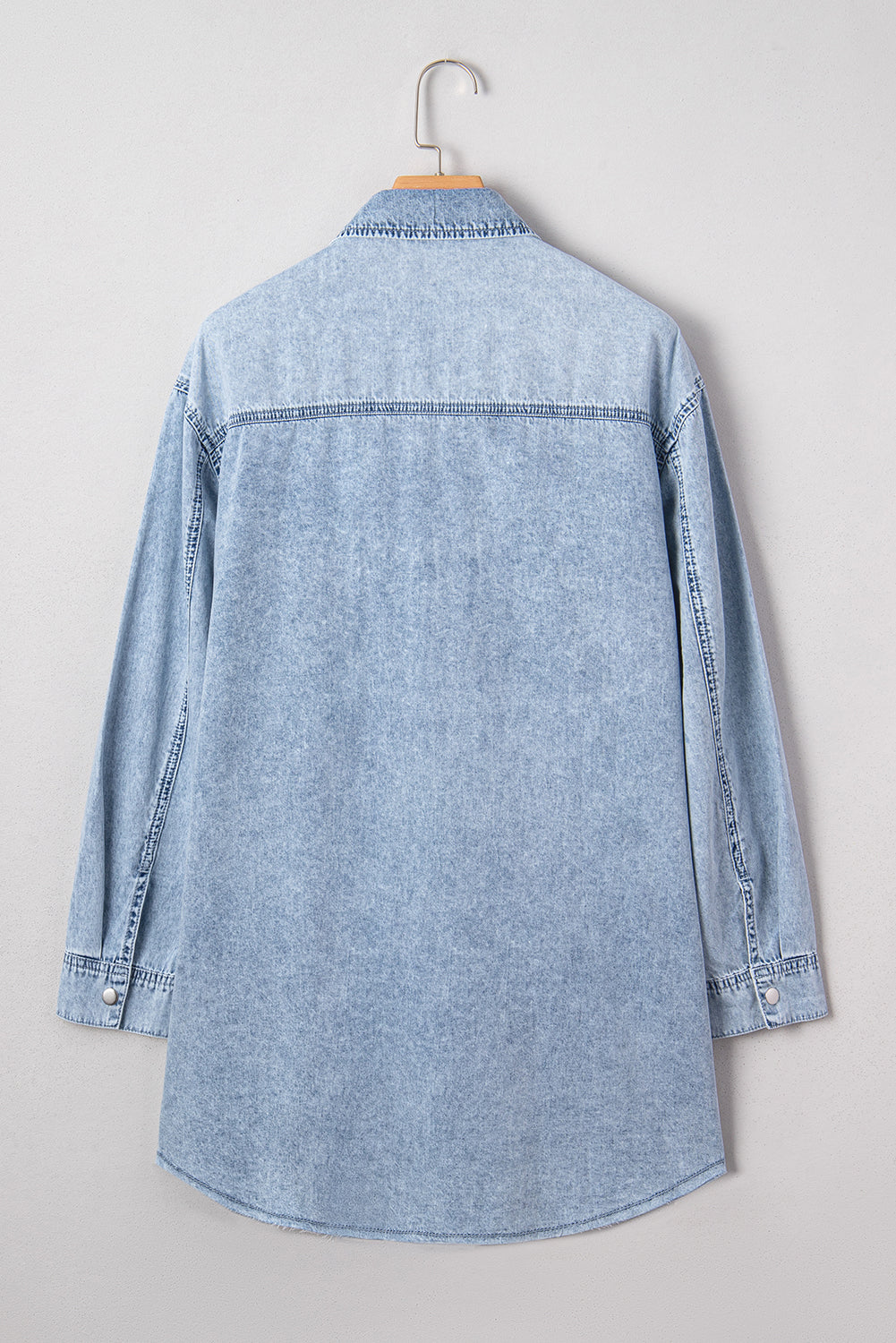 Stylish Women's Blue Denim Shirt Dress with Adjustable Belt for a Flattering Everyday Fit and Effortless Style