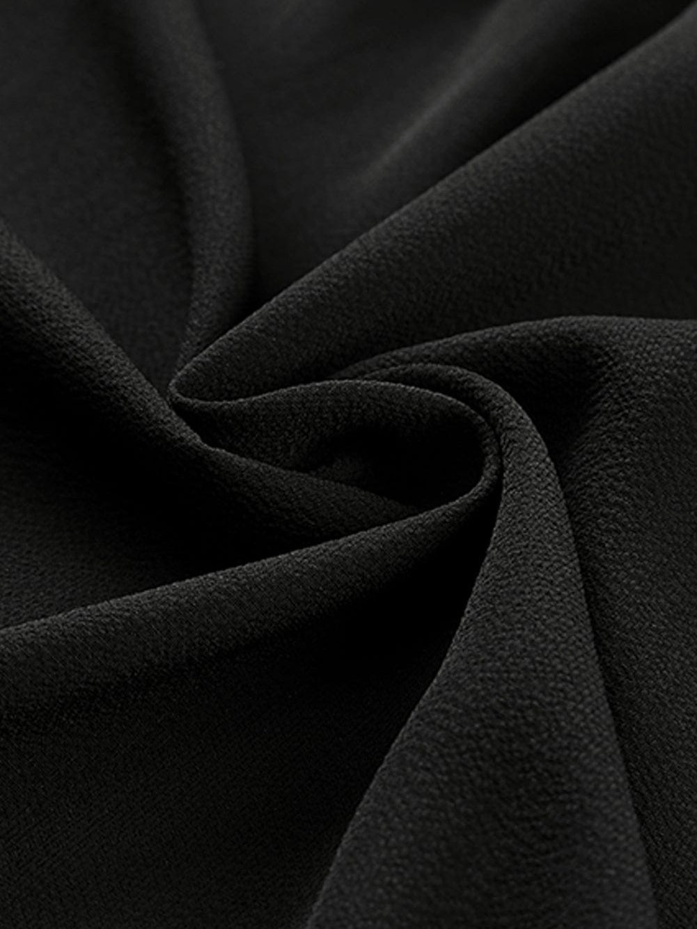 Elegant Black Tiered Maxi Skirt with Drawstring Waist