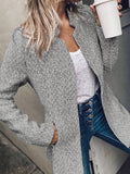 Women's Herringbone Tweed Longline Open-Front Jacket made for easy styling and wardrobe coordination, with premium-like structure and finish.