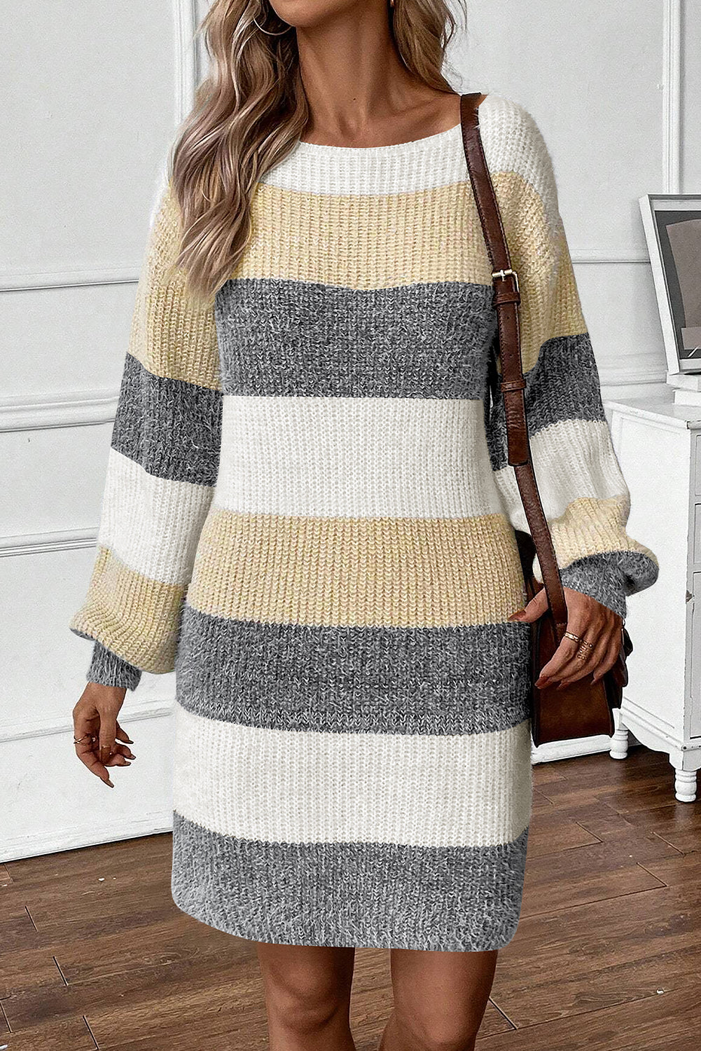 Chic Women's Casual Cotton Blend Tee Dress - Soft, Relaxed Fit, Perfect for Summer Outings and Versatile Everyday Wear