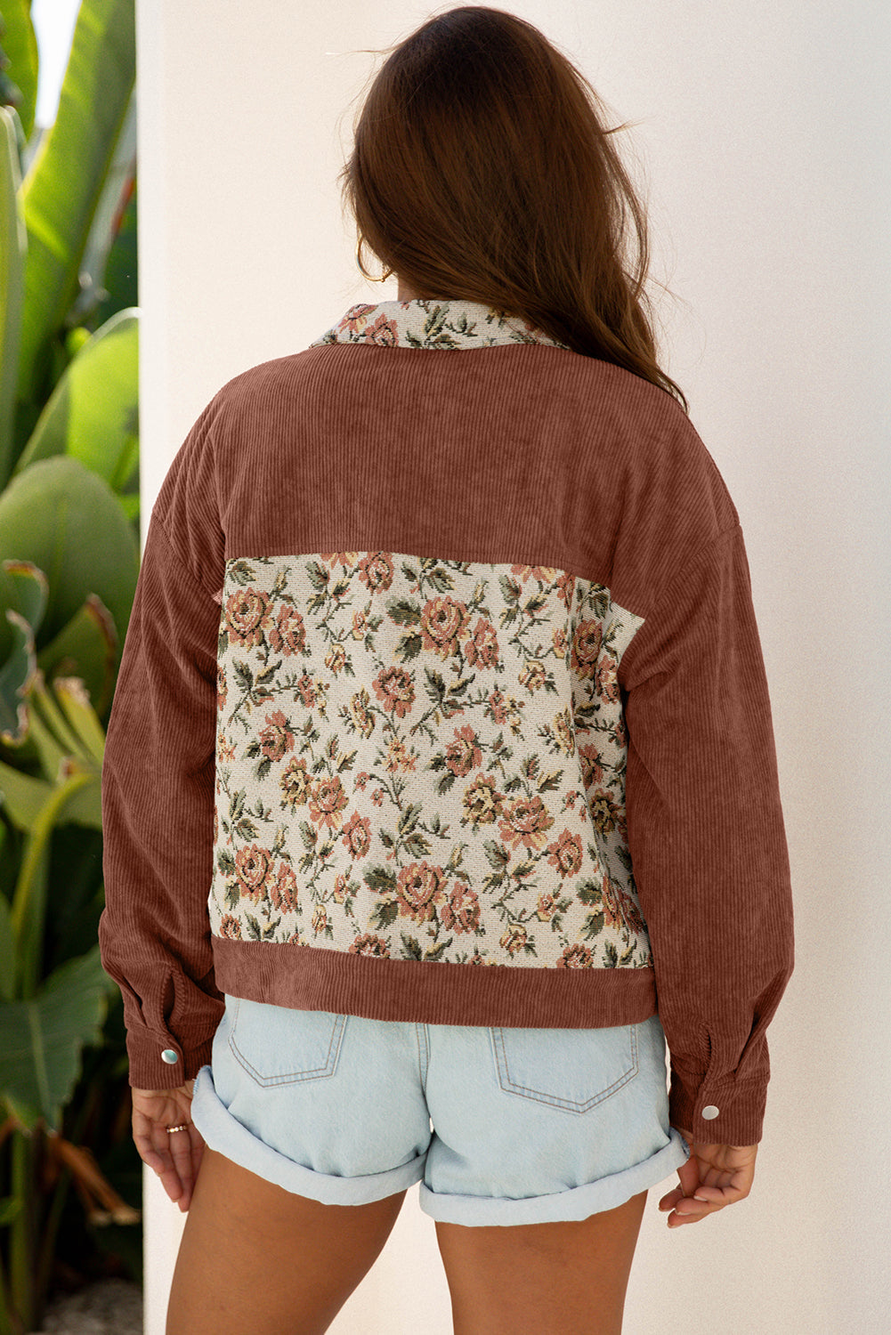 Vibrant Boho Chic Floral Patchwork Jacket for Women Stylish Layering Piece for All Seasons and Occasions