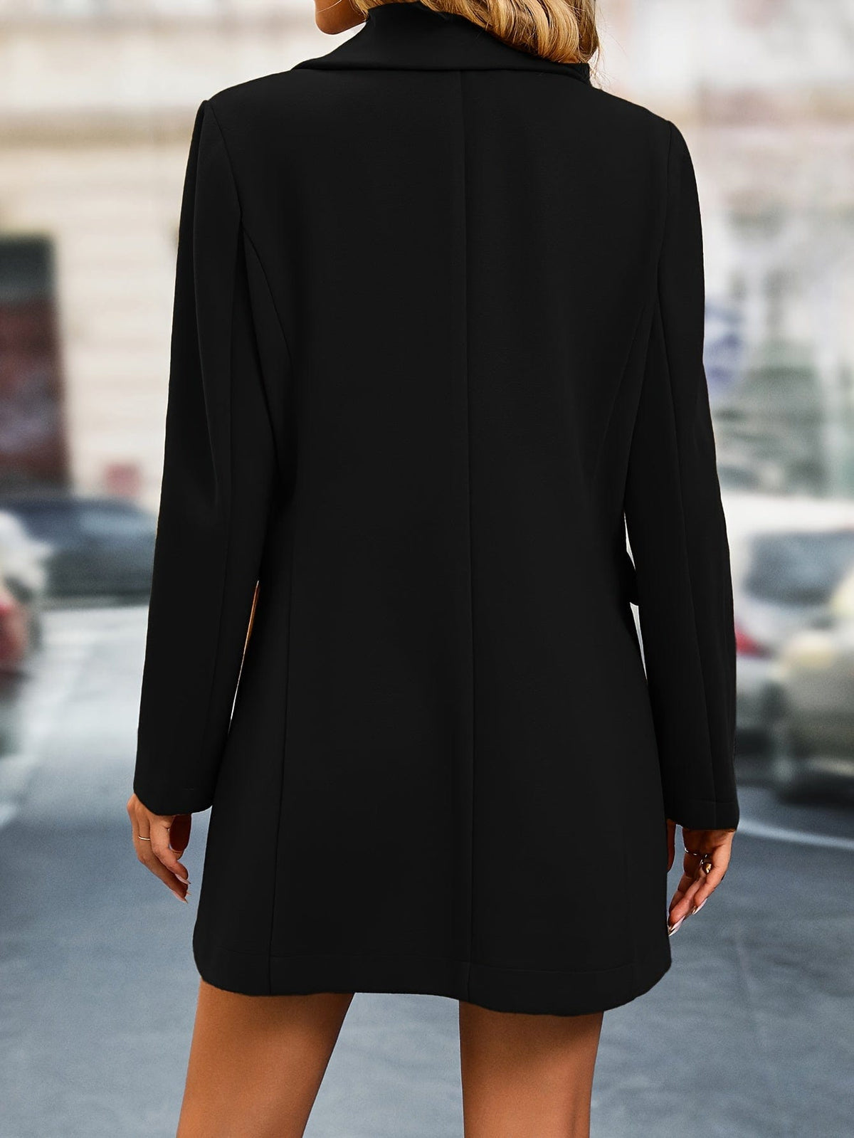 Long Sleeve Stylish Solid Single Breasted Winter Coat