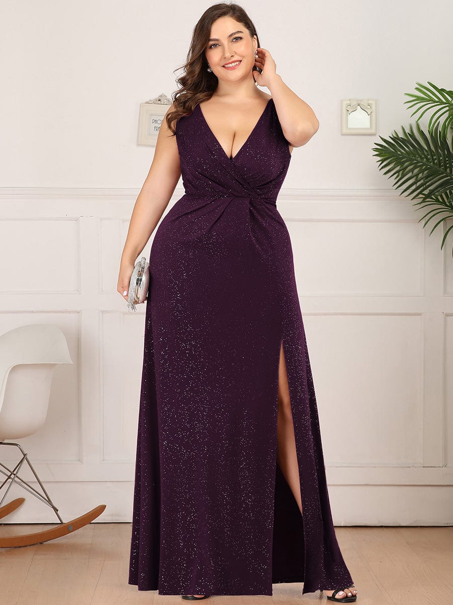 V-Neck Smocked Waist Maxi Dress