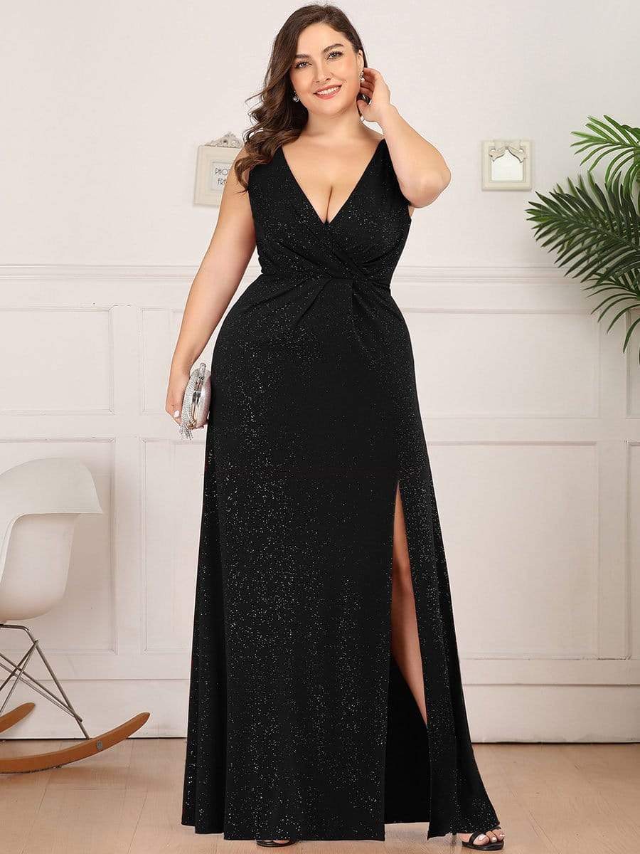 V-Neck Smocked Waist Maxi Dress