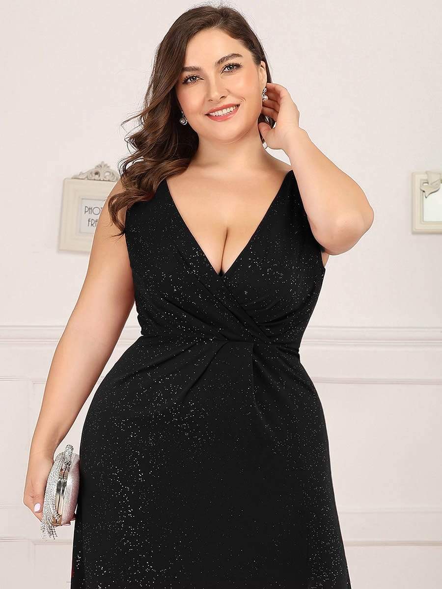 V-Neck Smocked Waist Maxi Dress