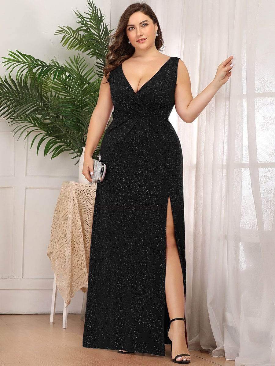 V-Neck Smocked Waist Maxi Dress