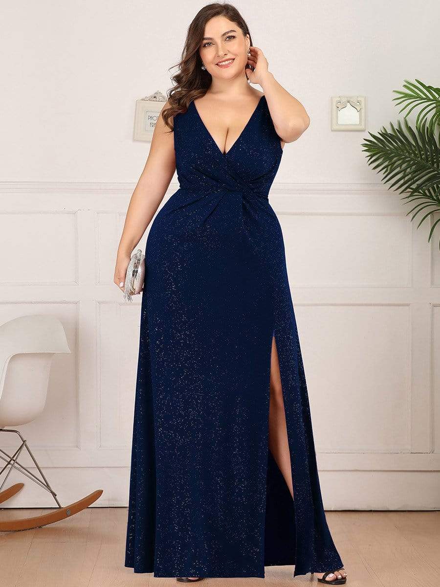 V-Neck Smocked Waist Maxi Dress