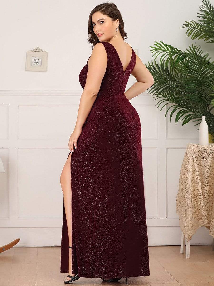 V-Neck Smocked Waist Maxi Dress
