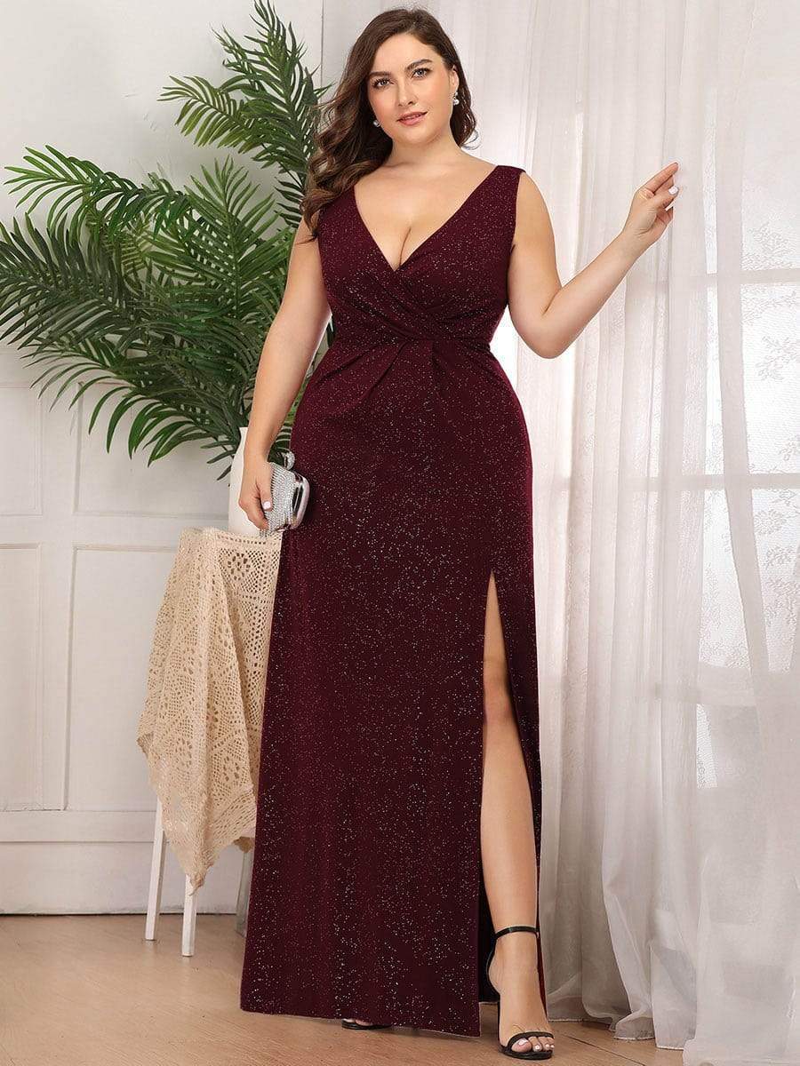 V-Neck Smocked Waist Maxi Dress
