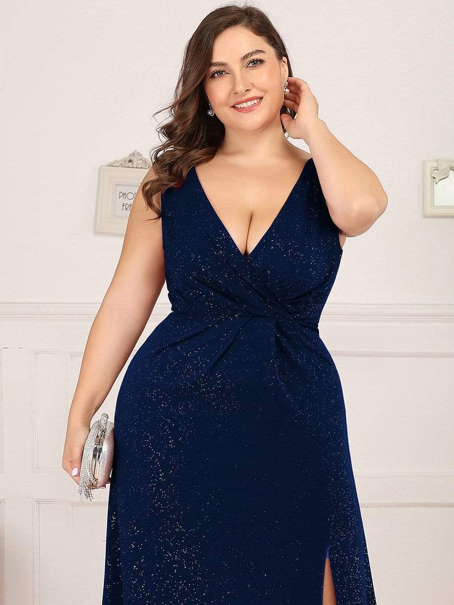 V-Neck Smocked Waist Maxi Dress