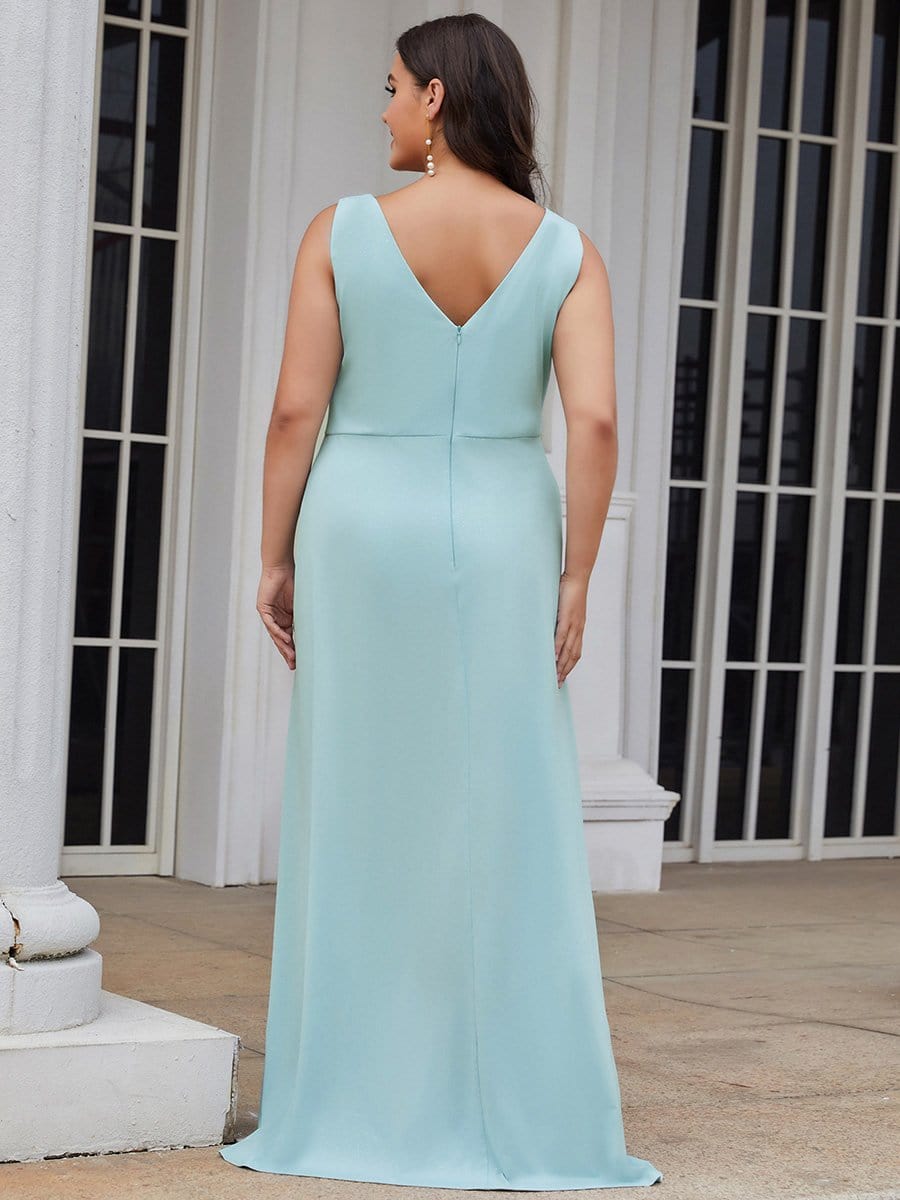 V-Neck Smocked Waist Maxi Dress