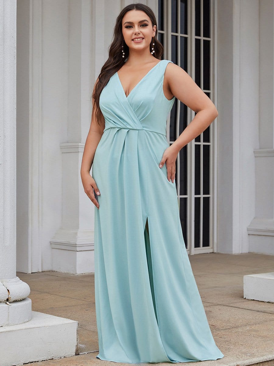 V-Neck Smocked Waist Maxi Dress
