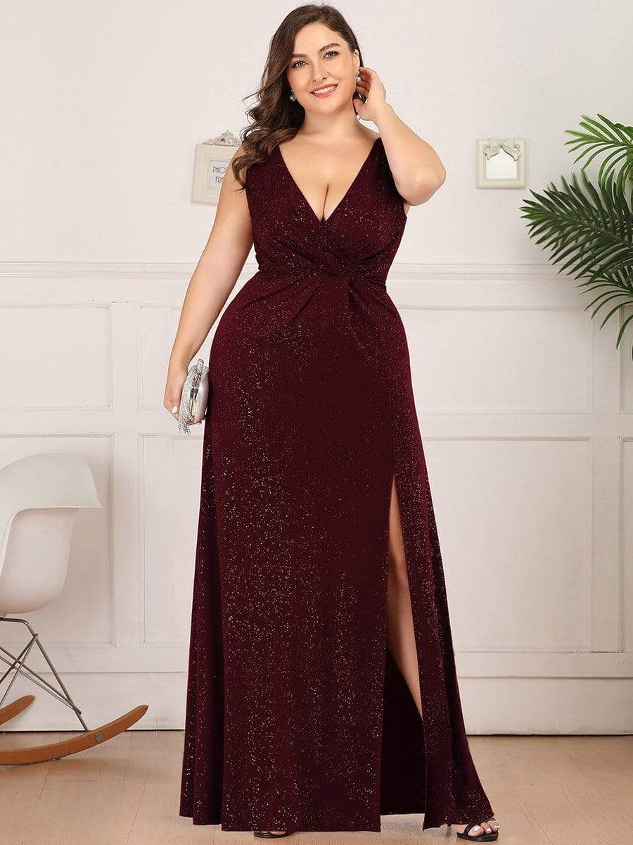 V-Neck Smocked Waist Maxi Dress