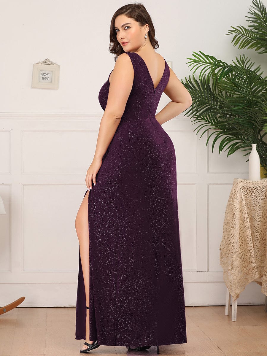 V-Neck Smocked Waist Maxi Dress